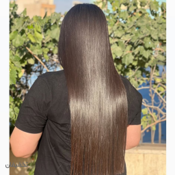 کراتین و تراپی مو قد متوسط